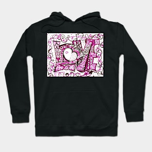 Love in Chocolate and Raspberry Creme Hoodie